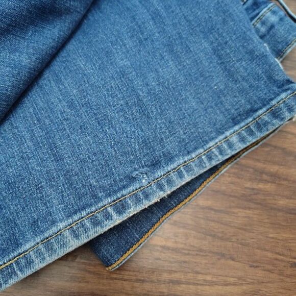 Levi's 515 Boot Cut Sz 16 Women's Mid Rise Stretchy Solid Medium Wash Jeans - Picture 7 of 7